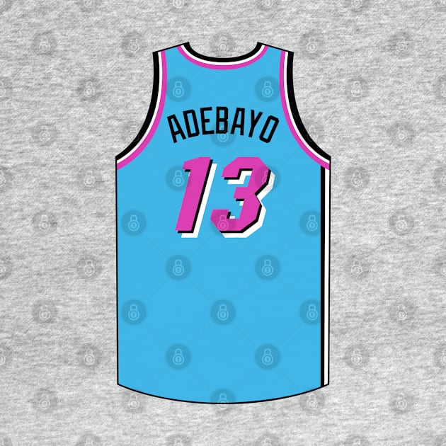 Bam Adebayo Miami Jersey Qiangy by qiangdade